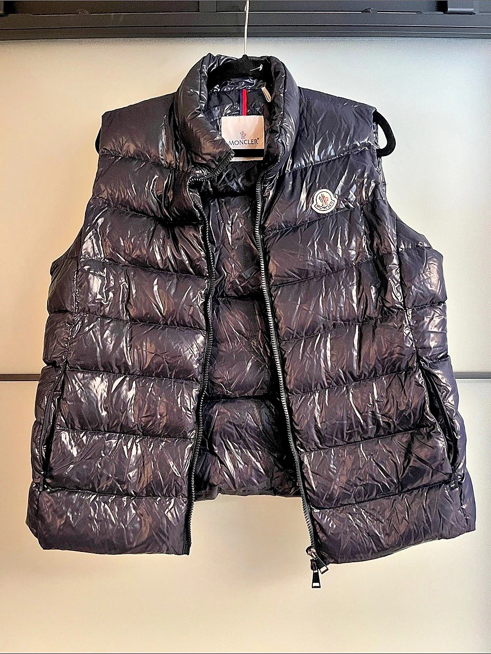 Moncler Ghany Down Vest Women's Navy Puffer Vest
